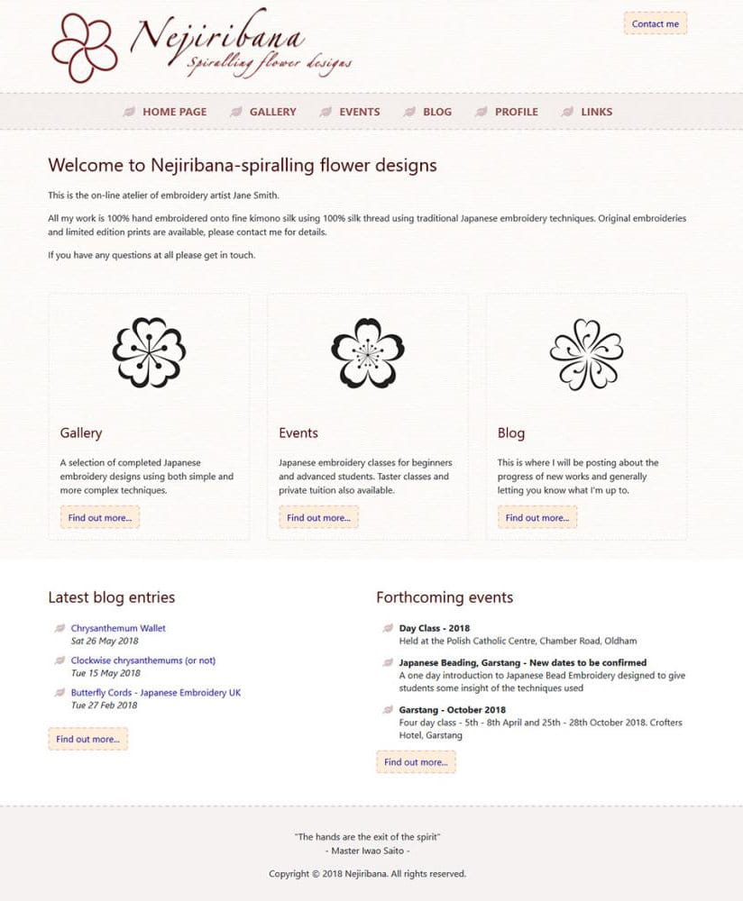 Portfolio image for website development